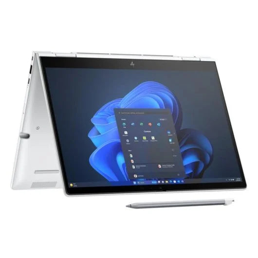 Ordinateur portable convertible au design argenté